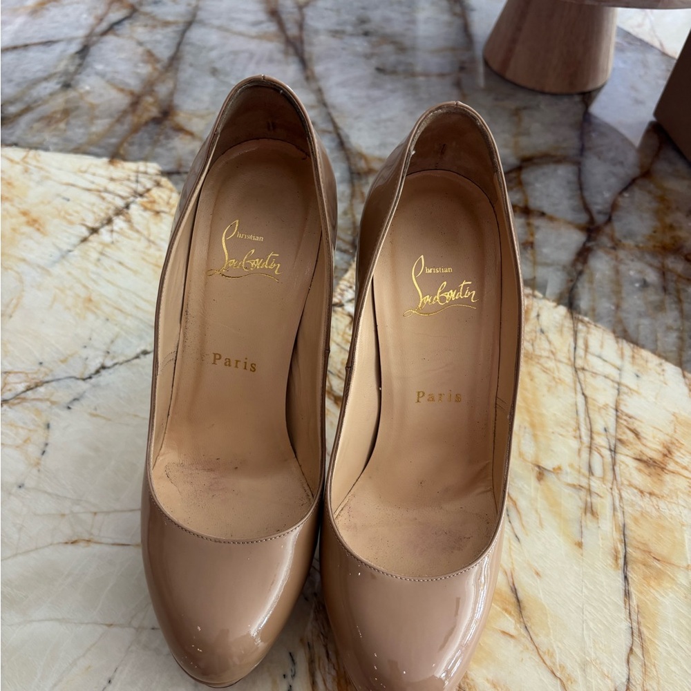 Christian Louboutin Nude Heels - Picture 5 of 10